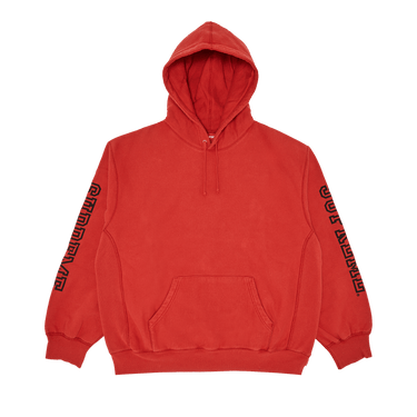Buy Supreme Collegiate Sleeve Hooded Sweatshirt 'Burnt Red' - FW24SW17  BURNT RED | GOAT