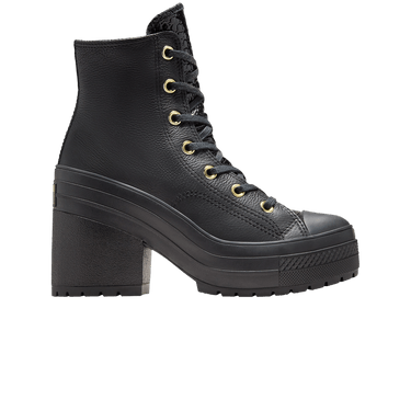 Converse Wmns Chuck 70 De Luxe Heel Platform High 'Black Light Gold'
