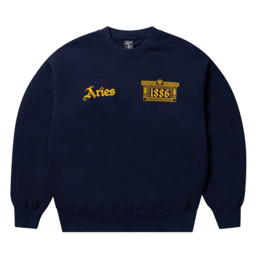Buy Aries x Arsenal 1886 Crew Sweat 'Navy' - U06698 NAVY | GOAT