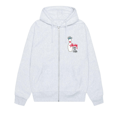 Buy Stussy Kingpin Zip Hoodie 'Ash Heather' - 1975037 ASH | GOAT