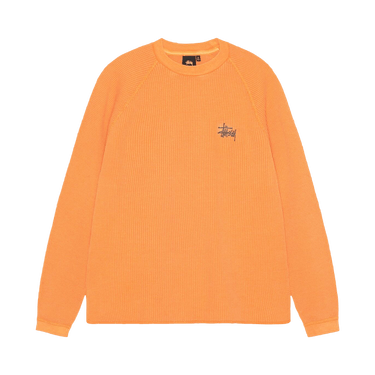 Buy Stussy Raglan Thermal Long-Sleeve Crew 'Orange