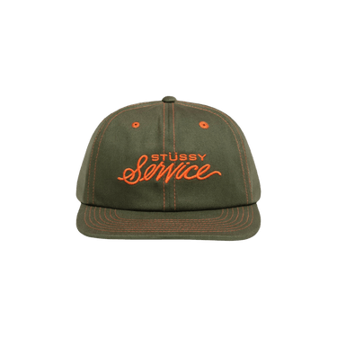 Buy Stussy Mid Depth Service Strapback 'Deep Olive