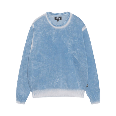 Buy Stussy Faded Knit Crew 'Blue' - 117239 BLUE | GOAT