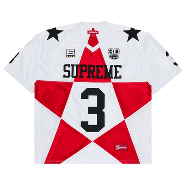 Buy Supreme Star Football Jersey 'White' - FW24KN75 WHITE | GOAT