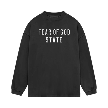 Fear of God Essentials Heavy Long-Sleeve Tee 'Black'