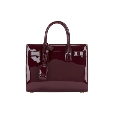 Saint Laurent Sac De Jour Nano Top Handle Bag 'Dark Red Wine'