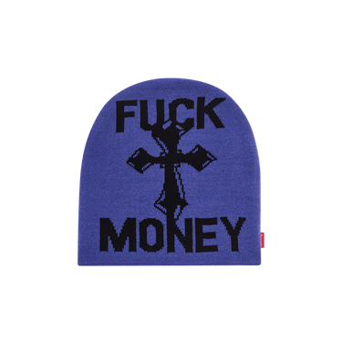 Supreme Fuck Money Beanie Blue - FW24 - US