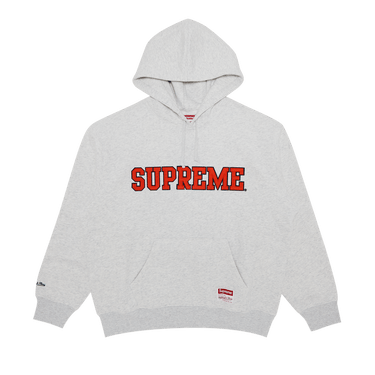 【Supreme】Mitchell & Ness NCAA Hooded Sweatshirt★Pink★ Buy Supreme x Mitchell & Ness NCAA Hooded Sweatshirt 'Ash