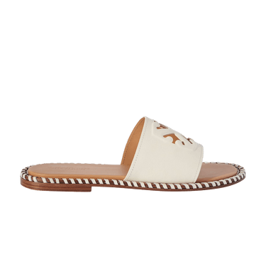 Off-White Wmns Twist Embossed Arrow Slides 'Off White Brown'