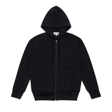 Comme des Garçons PLAY Back Emblem Zip Hoodie 'Black'
