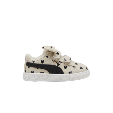 Puma Suede Classic Re-Bow Velcro Toddler 'Hearts - Alpine Snow Black'