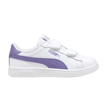 Puma Smash 3.0 Leather Velcro Little Kid 'White Lavender Alert'