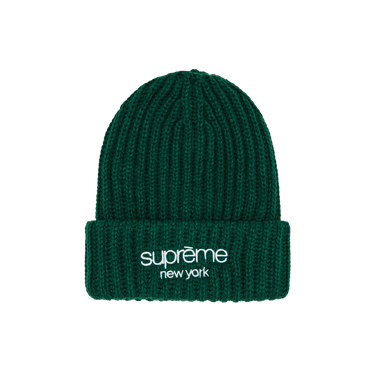 Supreme Classic Logo Beanie Green グリーン 緑 Buy Supreme Classic Logo Chunky Ribbed Beanie 'Dark Green
