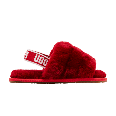 UGG Fluff Yeah Slide Toddler 'Ribbon Red'