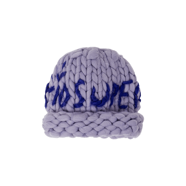 Buy KidSuper Chunky Knit Beanie 'Lavender' - AW24 HDW 04 1283 LAVE