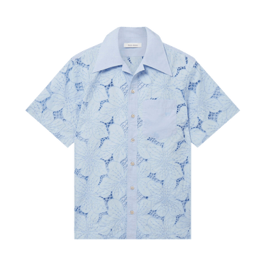 Buy Wales Bonner Highlife Bowling Shirt 'Light Blue' - MS24SH11