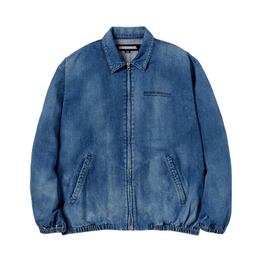 Buy Neighborhood Washed Denim Zip Work Jacket 'Indigo' - 241XBNH