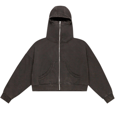 Buy Entire Studios Full Zip Hoodie 'Washed Black' - ES2106WB | GOAT CA