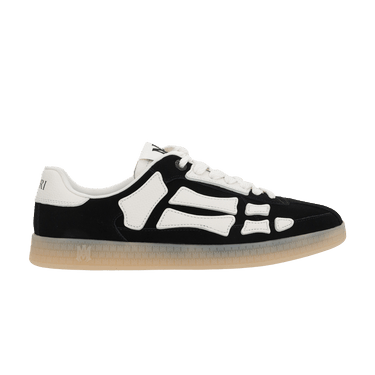 スニーカー Amiri 'Pacific' Black Leather Sneakers AMIRI - Pacific Bones Appliquéd Suede and Full-Grain Leather