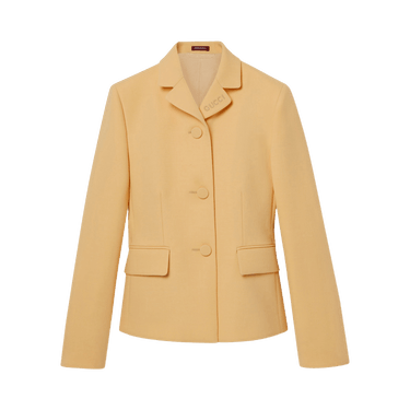 Buy Gucci Light Wool Crepe Jacket 'Granny Cream' - 793775