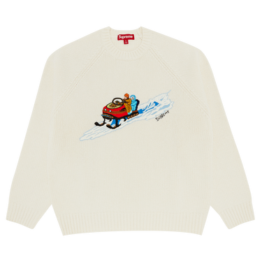 Buy Supreme Snowmobile Sweater 'Stone' - FW24SK18 STONE | GOAT