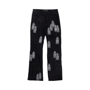 Who Decides War Suede Moto Trousers 'Coal'
