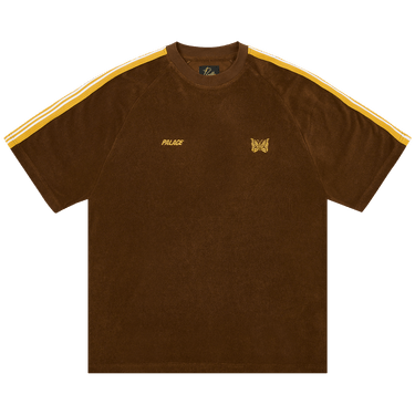 Buy Palace x Needles Towelling T-Shirt 'Brown' - P27NDES003 | GOAT