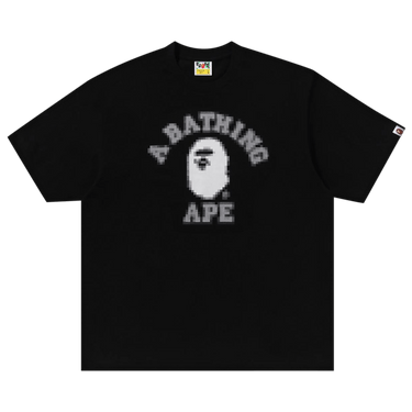 BAPE Pixal College Relaxed Fit Tee 'Black'