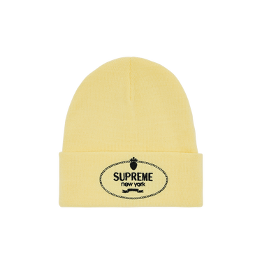 Buy Supreme Crest Beanie 'Light Yellow' - FW24BN82 LIGHT YELLOW | GOAT
