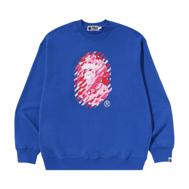 BAPE ABC Camo Ape Head Relaxed Fit Crewneck Sweatshirt 'Blue'