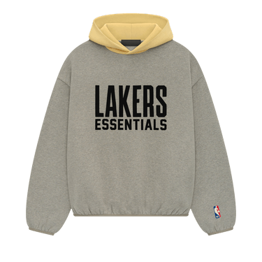 Fear of God Essentials x NBA Lakers Hoodie 'Warm Heather'