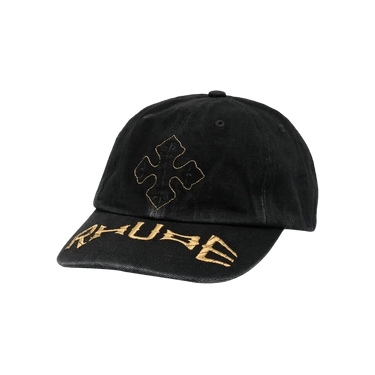 Rhude Cross Denim 6-Panel Hat 'Black'