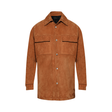 Amiri MA Quad Suede Overshirt 'Golden Coast'