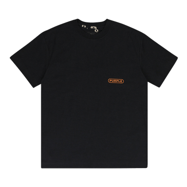 PURPLE BRAND Textured Jersey Short-Sleeve Tee 'Black'