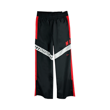 Nike Sportswear High-Waisted Pants 'Black/Light Crimson/White'