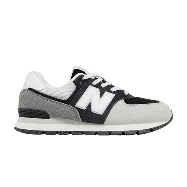 New Balance 574 Big Kid 'Blacktop White'