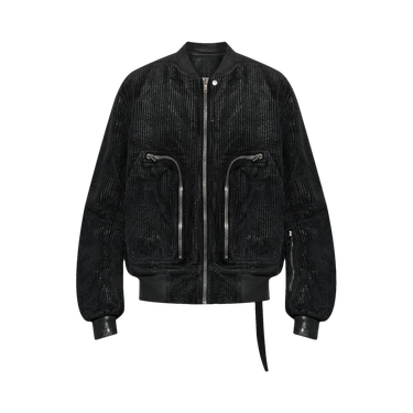 Rick Owens DRKSHDW Bauhaus Corduroy Flight Bomber 'Black'