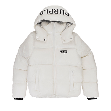 PURPLE BRAND Nylon Down Puffer Jacket 'White'