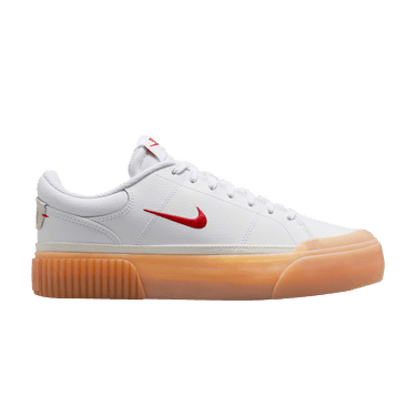 Nike Wmns Court Legacy Lift 'White University Red Gum'