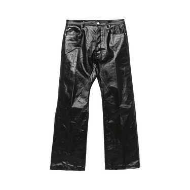 Buy Rick Owens Coated Denim Geth Jeans 'Black' - RU01E5333 SCT 09