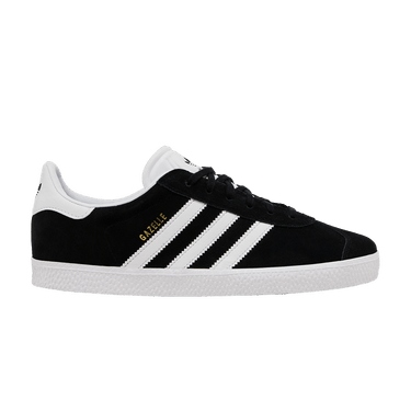 adidas Kids' Grade School Gazelle Shoes, Size 7, Black/White