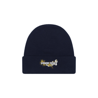 Buy Denim Tears Floral Beanie 'Navy' - FW24AKH0013 | GOAT