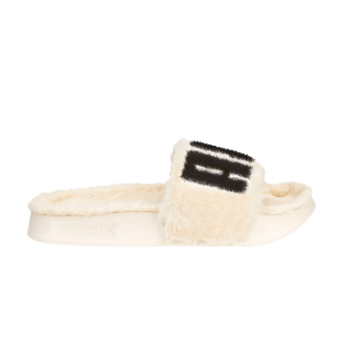 Puma Wmns Leadcat 2.0 Fuzz Slide 'Eggnog Black'