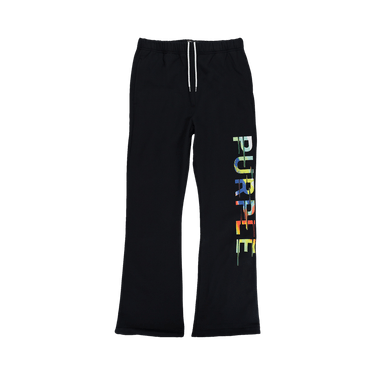 PURPLE BRAND Fleece Flare Sweatpants 'Black'