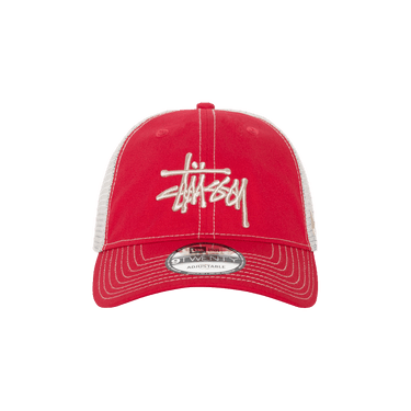 Buy Stussy New Era 9TWENTY Basic Trucker 'Scarlet' - 1311126 SCAR