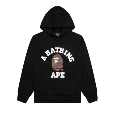 BAPE College Puffy Relaxed Fit Pullover Hoodie 'Black'
