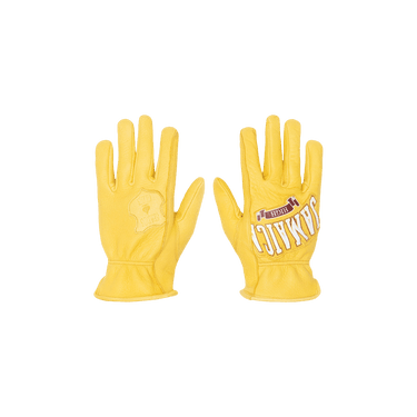 Buy Stussy x Denim Tears Leather Gloves 'Yellow' - 338409