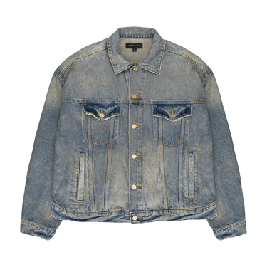 PURPLE BRAND Vintage Dirty Oversized Jacket 'Light Indigo'