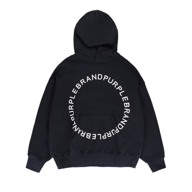 PURPLE BRAND HWT Fleece Pullover Hoodie 'Black'