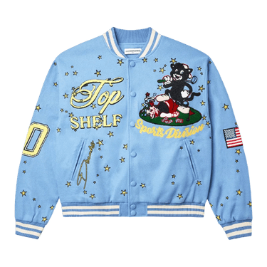 【大注目】 Buy Vale Forever Skyhigh Varsity Jacket 'Blue' - 11451 ジャケット・アウター